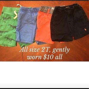 4 Pairs 2T toddler DESIGNER shorts!